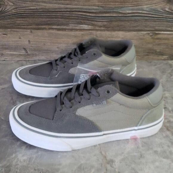 New Vans Rowan Pro Grey White Skateboarding Sneakers - Picture 6 of 9